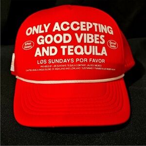 los sundays
Red Hat only accepting Good Vibes and tequila NWOT